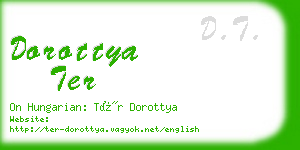 dorottya ter business card